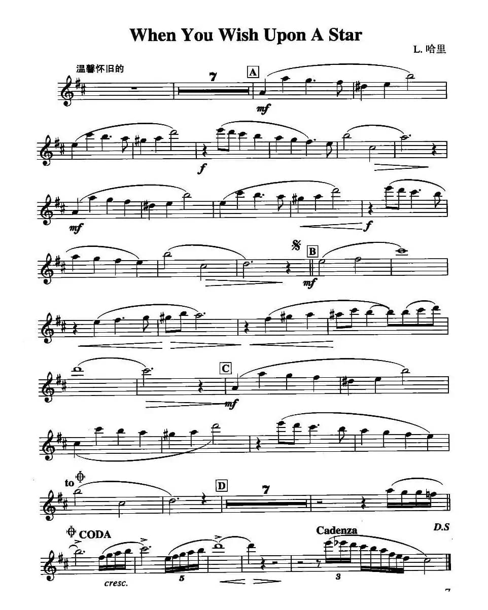 When You Wish Upon A Star（当你向星星许愿）
