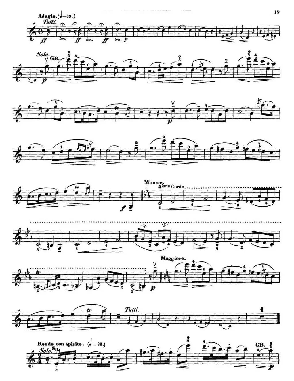 Rode Concerto No.7 in A Major（小提琴分谱）