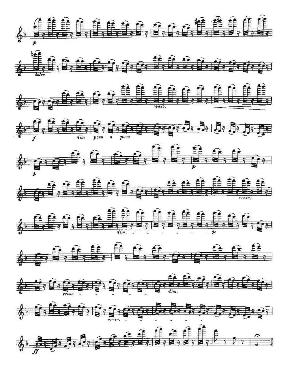 Moyse - 25 Studies after Czerny flute 之22（25首改编自车尔尼作品的练习曲）