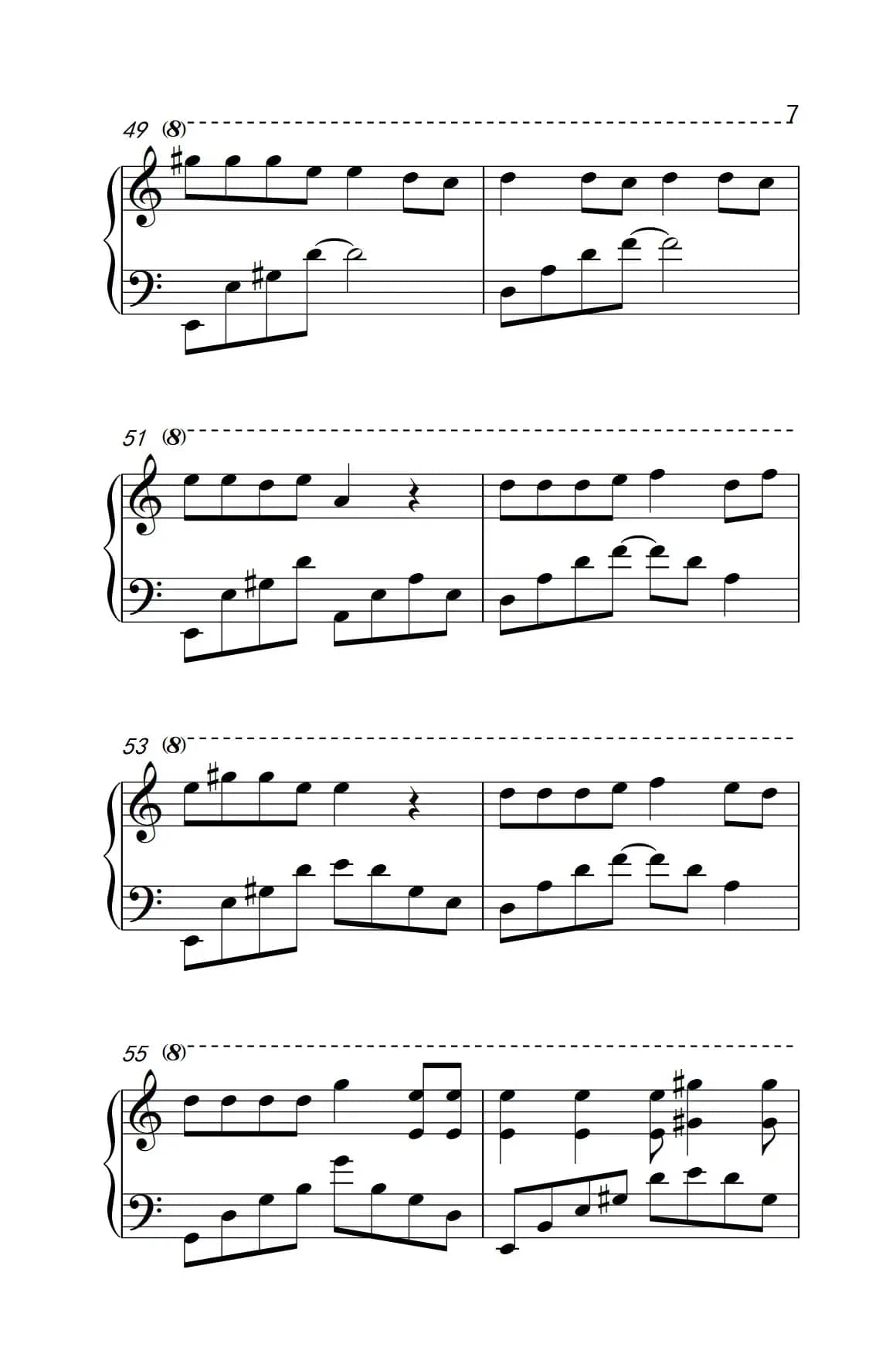 红蔷薇（《弹吧音教》制谱版）