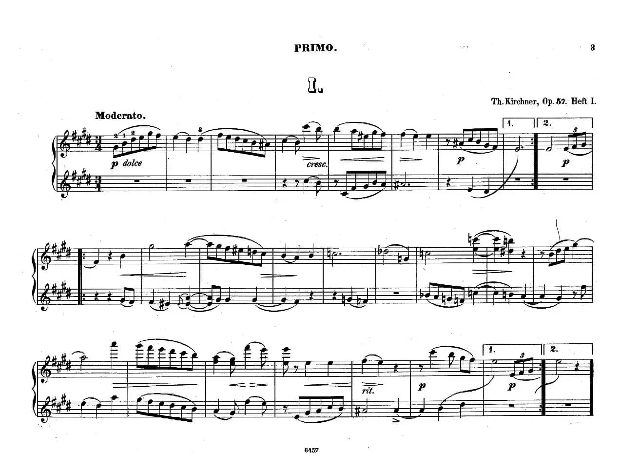 Zwolf Original-Compositionen fur Pianoforte zu 4 Handen Op.57（12首四手联弹小品·1）