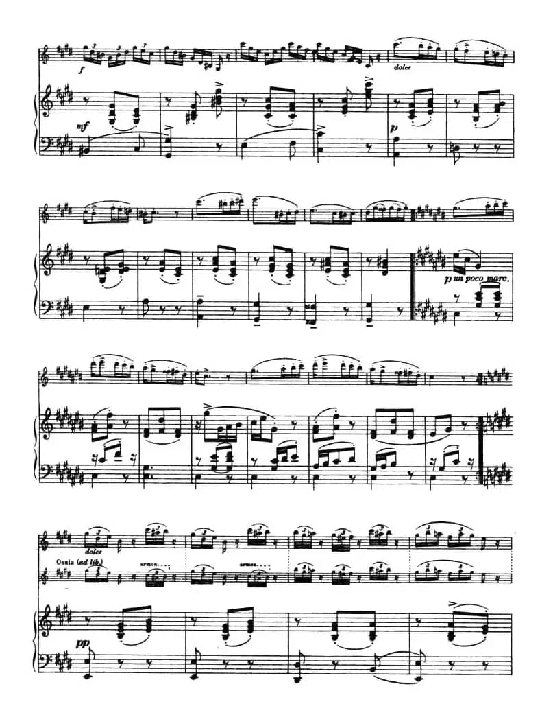 CANTABILE E VALZER（钢琴伴奏小提琴谱）