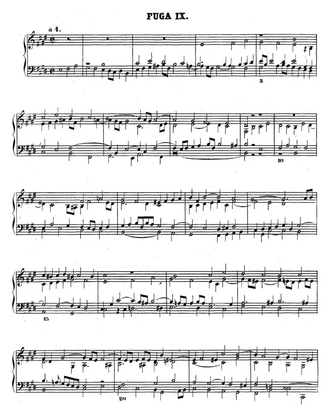 巴赫《平均律钢琴曲集·第二卷》之赋格曲（NO.9）