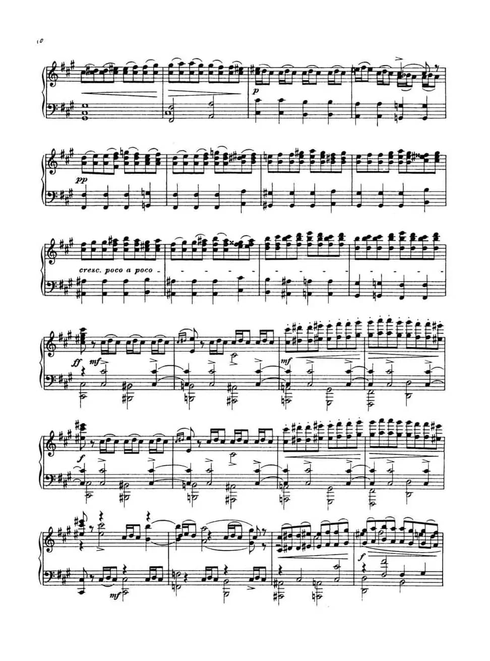 Eine Nacht auf dem Kahlen Berge（荒山之夜·钢琴独奏版）