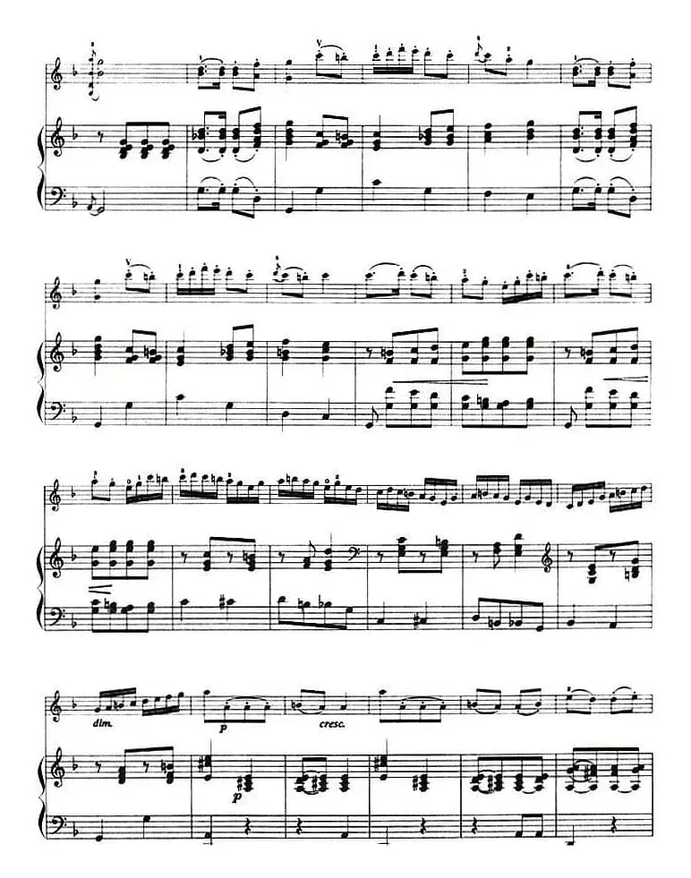 第一回旋曲（Rondo No.1、小提琴+钢琴伴奏）