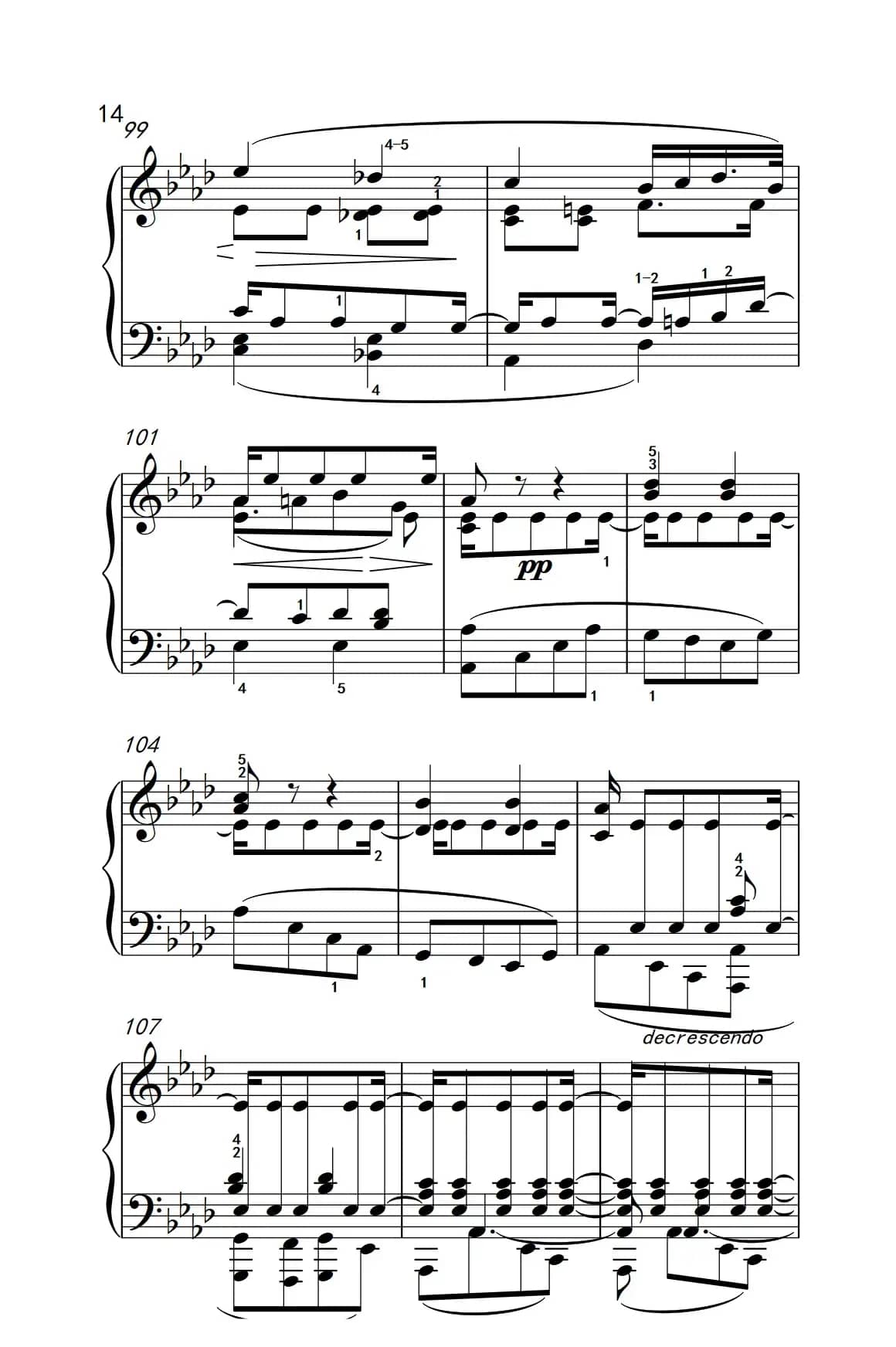 奏鸣曲 Opus 10 Nr.1 第二乐章（贝多芬奏鸣曲集 2）