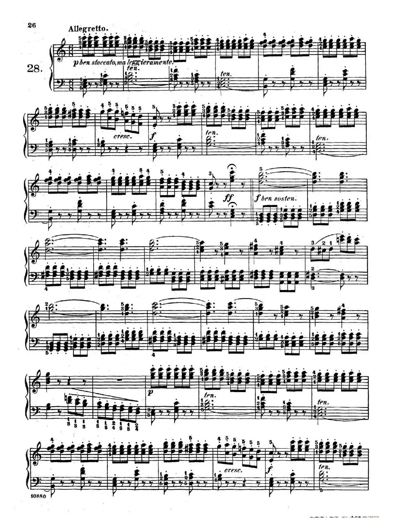 Etudes Enfantines Op.37（儿童钢琴练习曲 第26——30首）