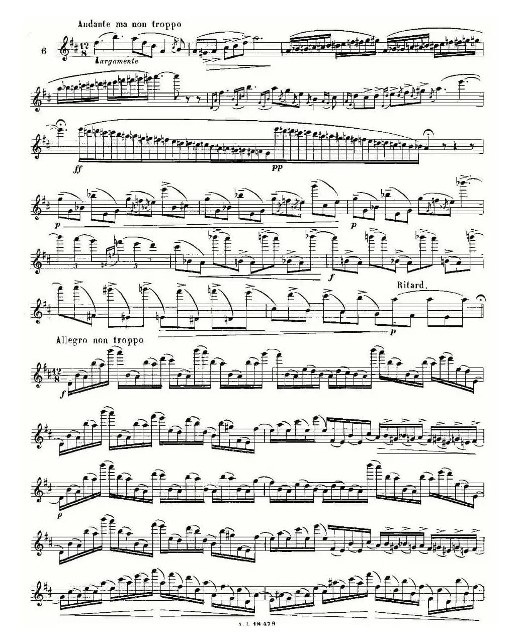 基于维尼亚夫斯基练习曲的10首长笛练习曲之6（Moyse - 10 Studies After Wieniawski）