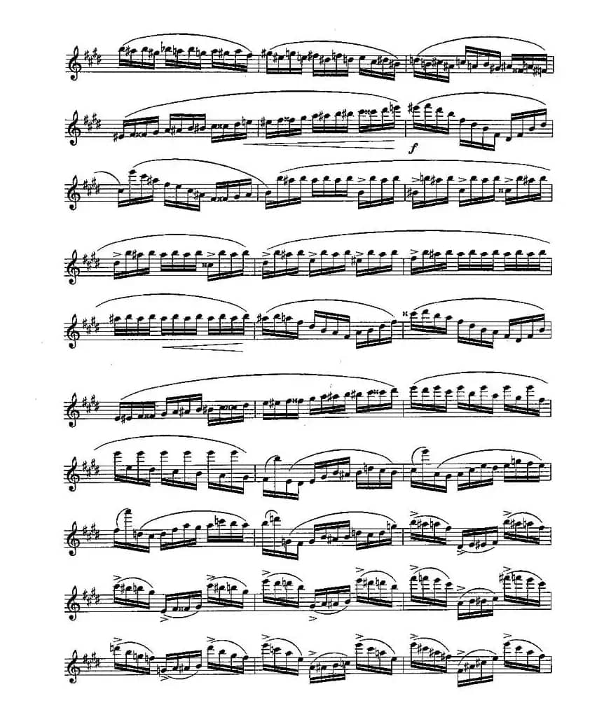 长笛九级考级曲谱（第一、二部分）