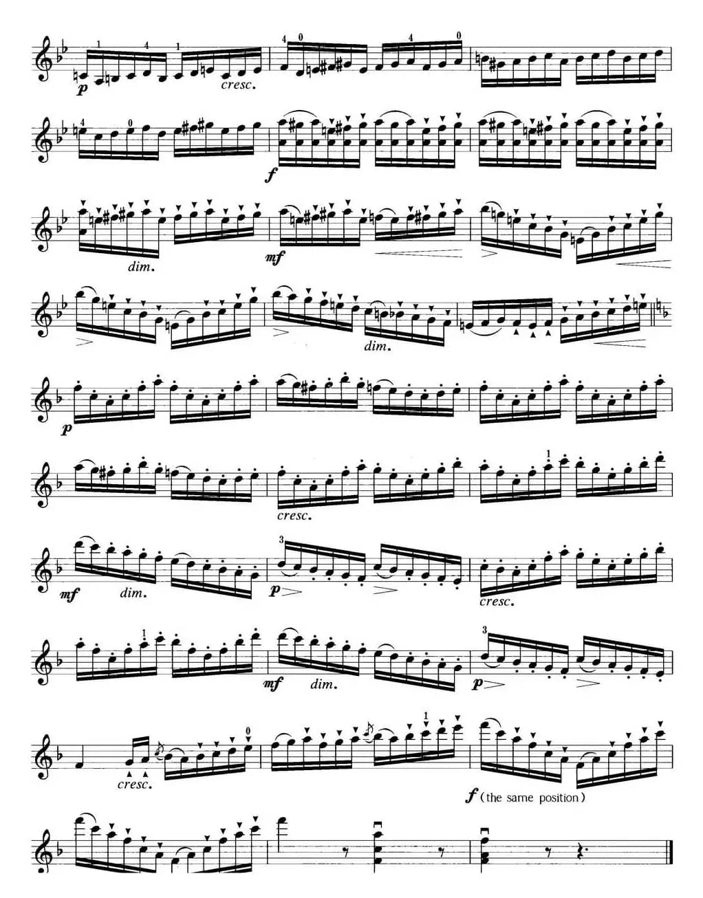 小提琴考级第五级：练习曲（6首）