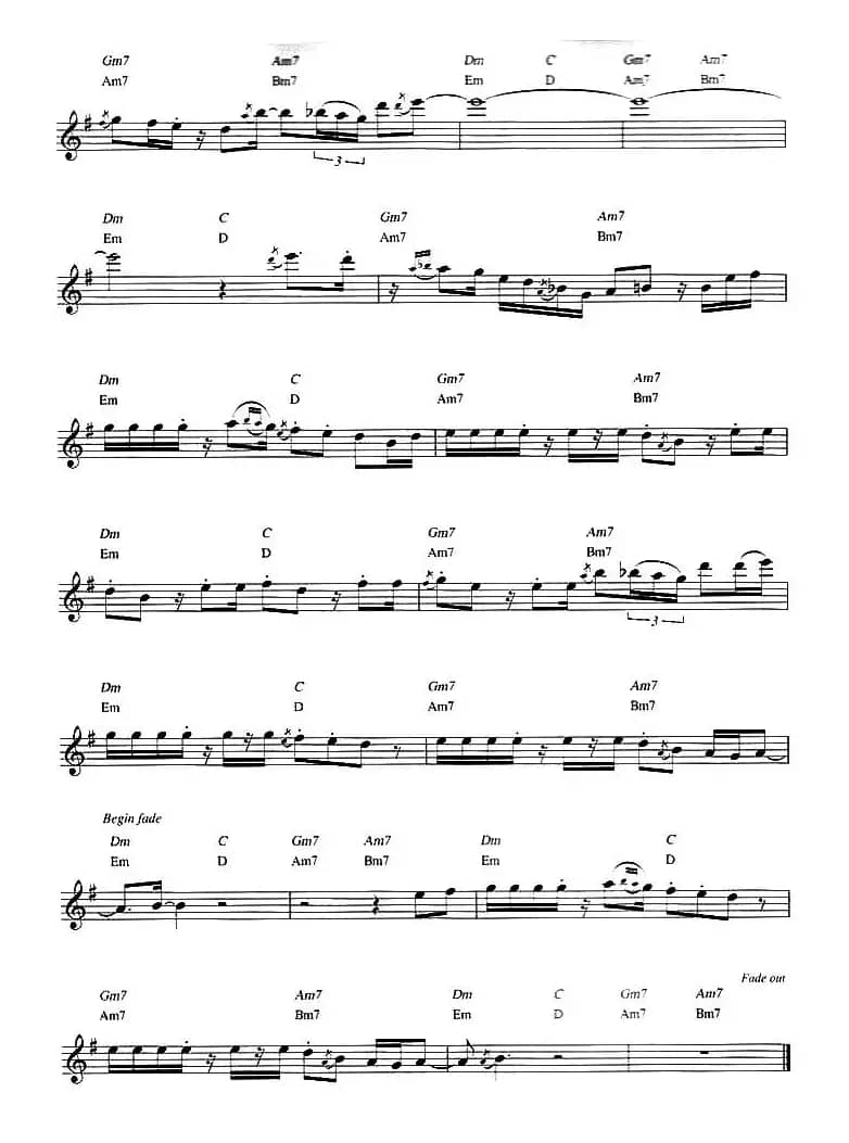 Dave Koz - All I see is you（原版次中萨克斯谱）