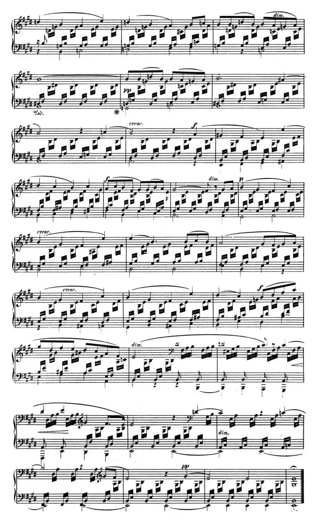 门德尔松无词歌Op.19（NO.1）