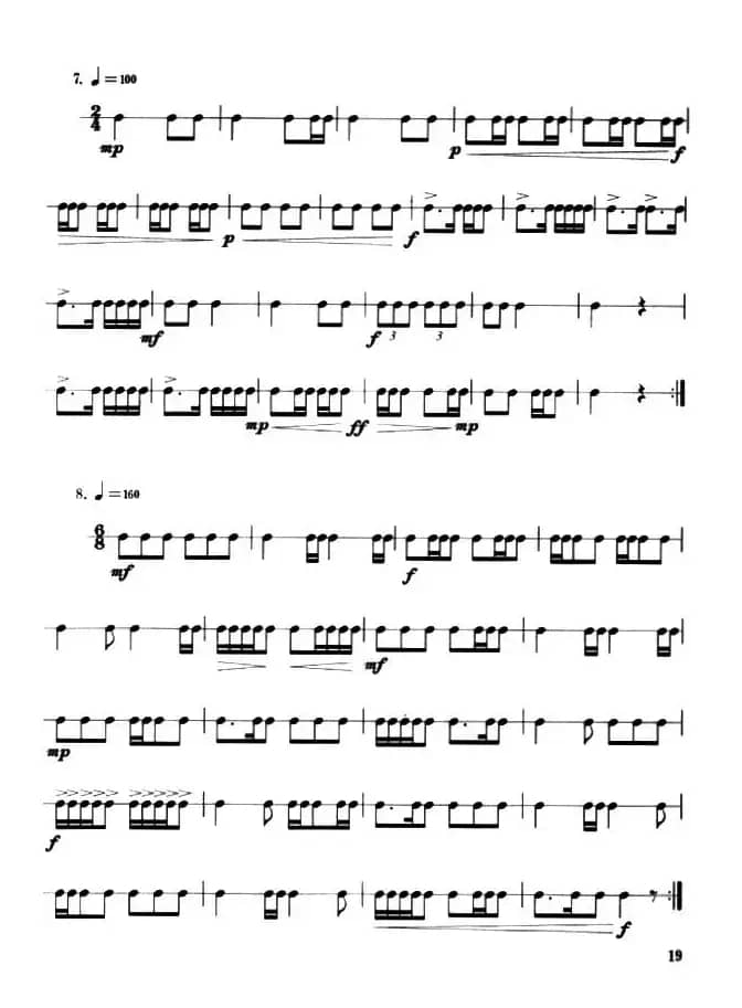 小军鼓练习曲18首