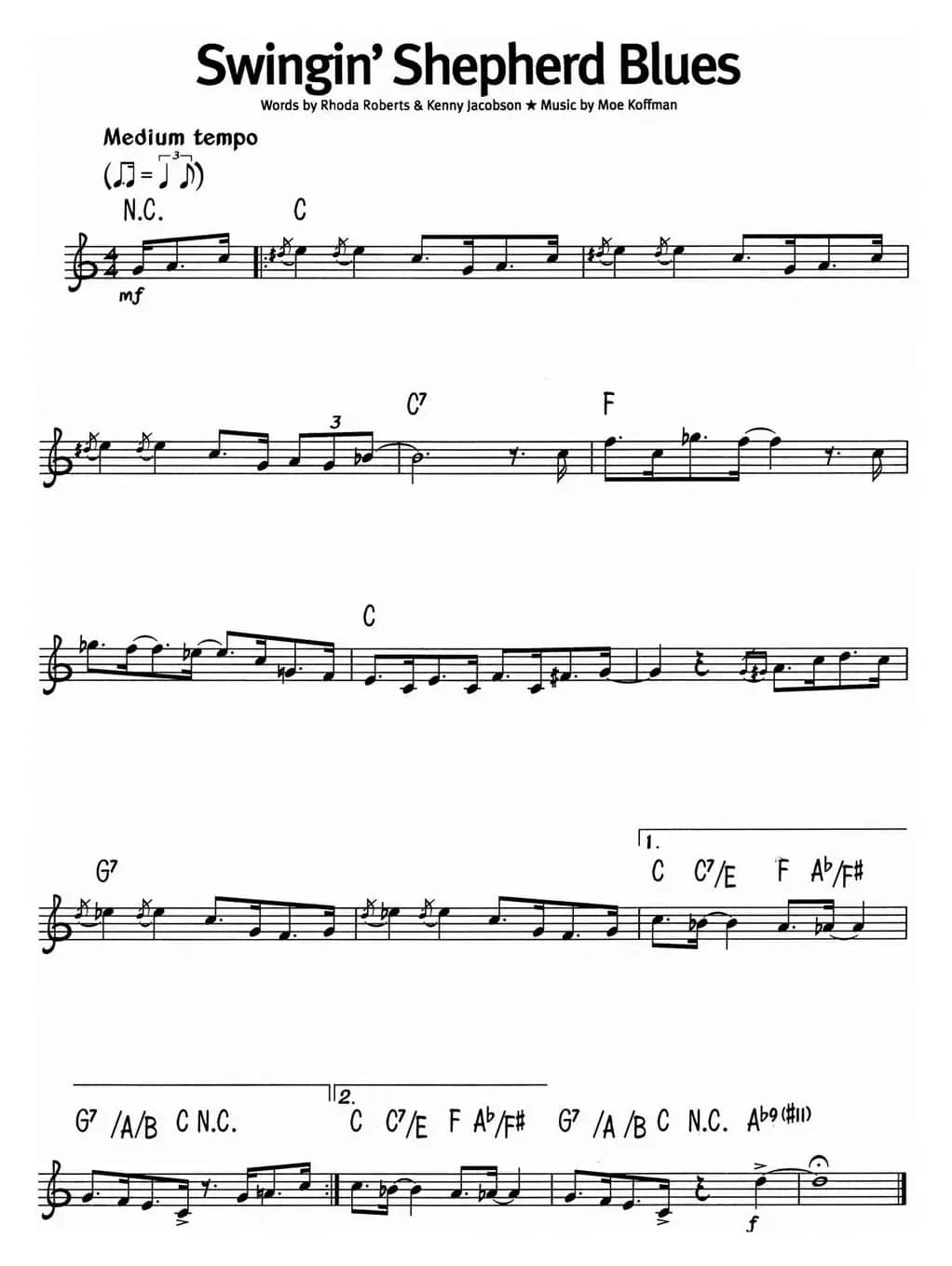 蓝调音乐：Swingin' Shepherd Blues