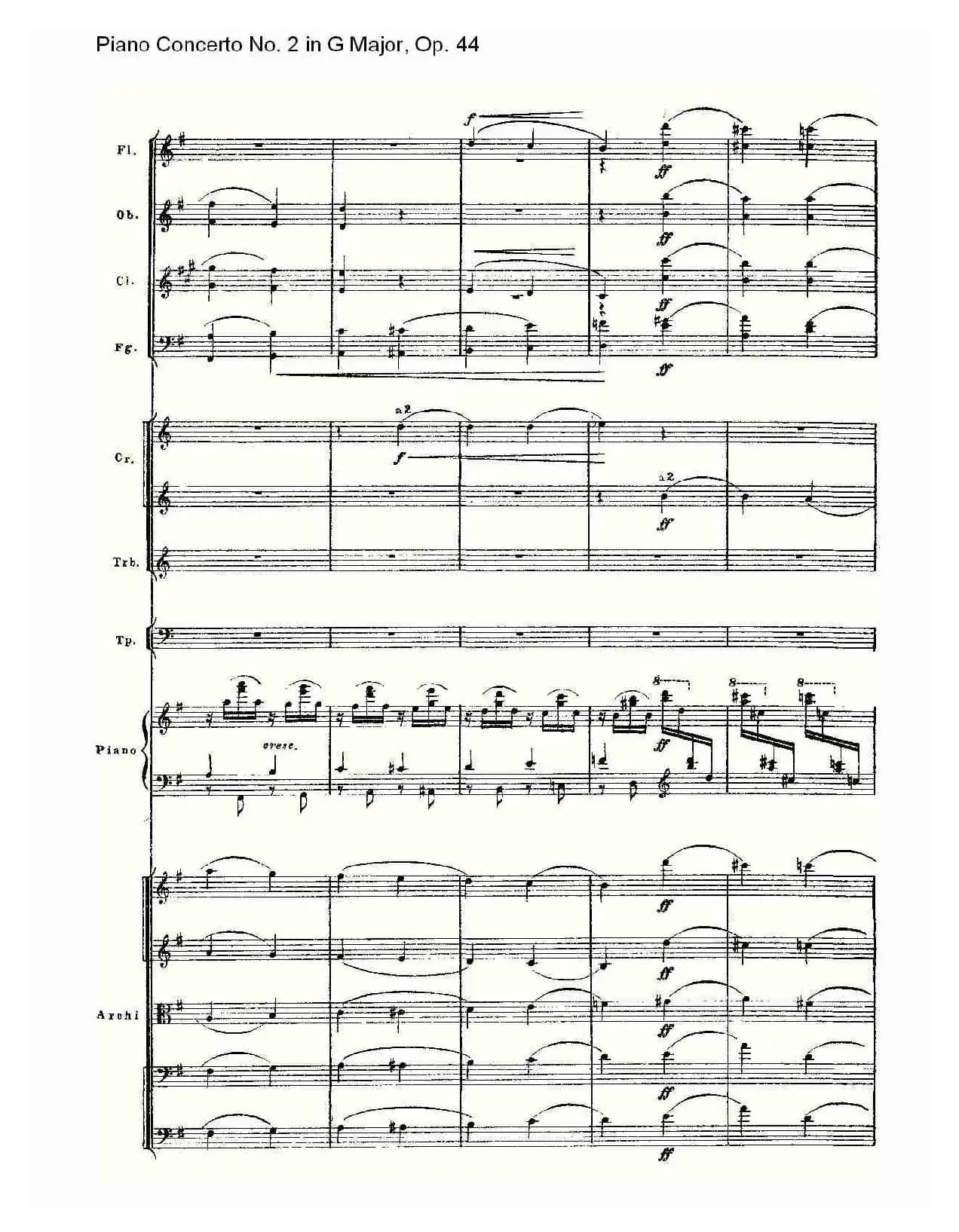 G大调第二钢琴协奏曲, Op.44第三乐章（二）