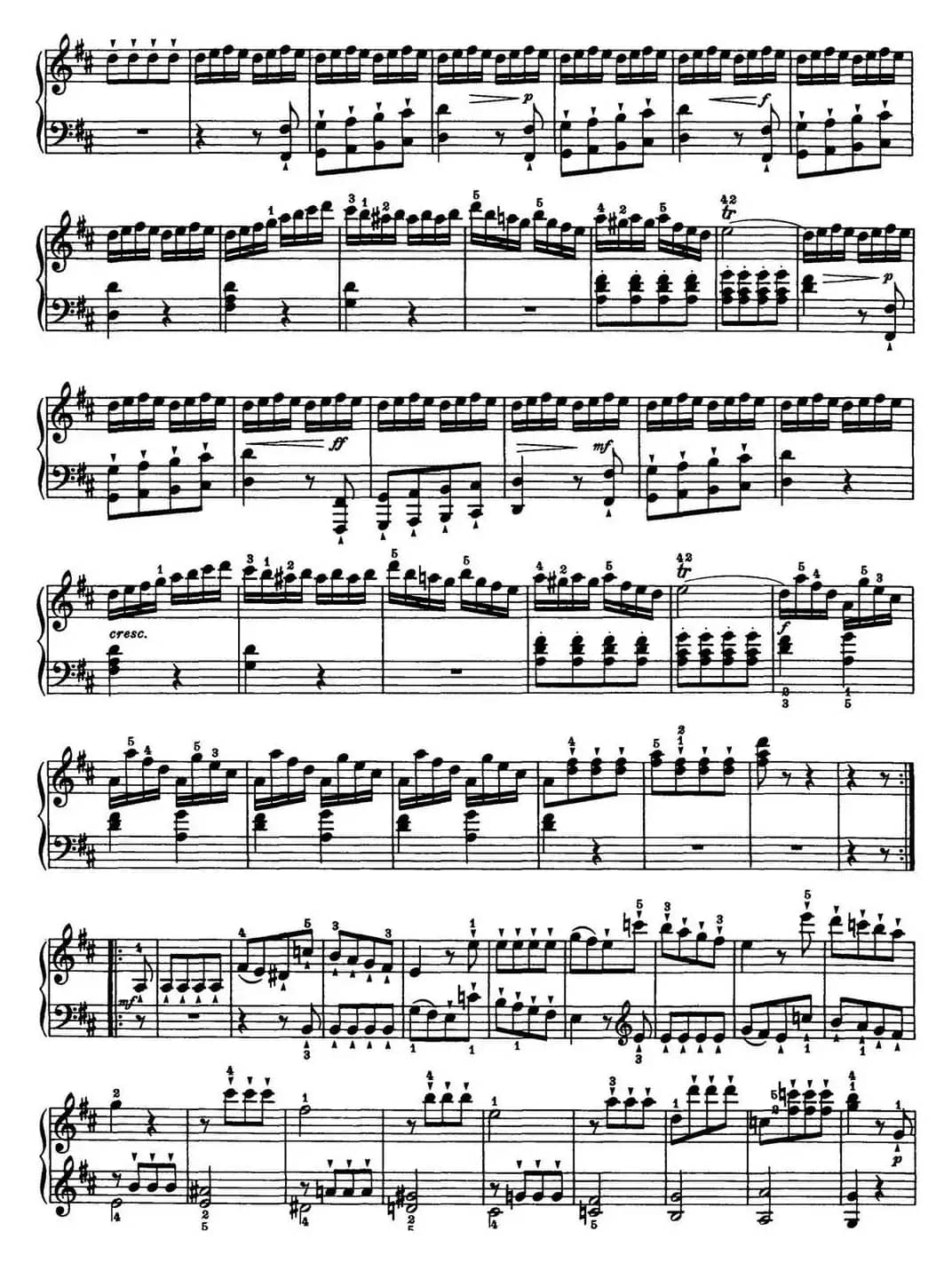 海顿 钢琴奏鸣曲 Hob XVI 32 in B minor