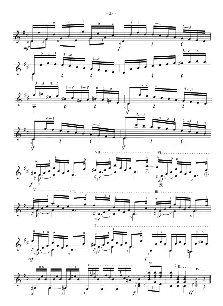 Mauro Giuliani《12 Studies,Op.48》（STUDY 23）