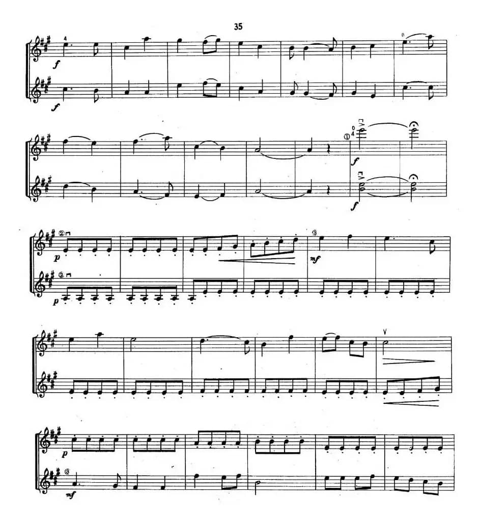 小火车（小提琴二部齐奏）