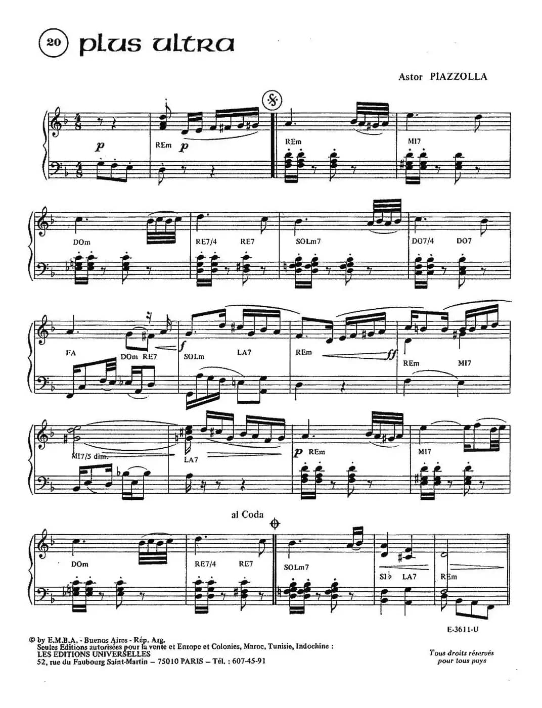 Piazzolla合集：20、Plus Ultra