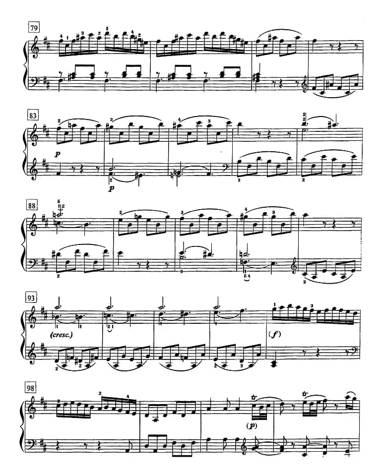 钢琴教程第七级 大型乐曲（D大调奏鸣曲 K.576）