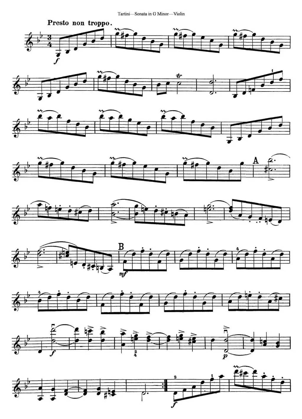 Violin Sonata in G Minor