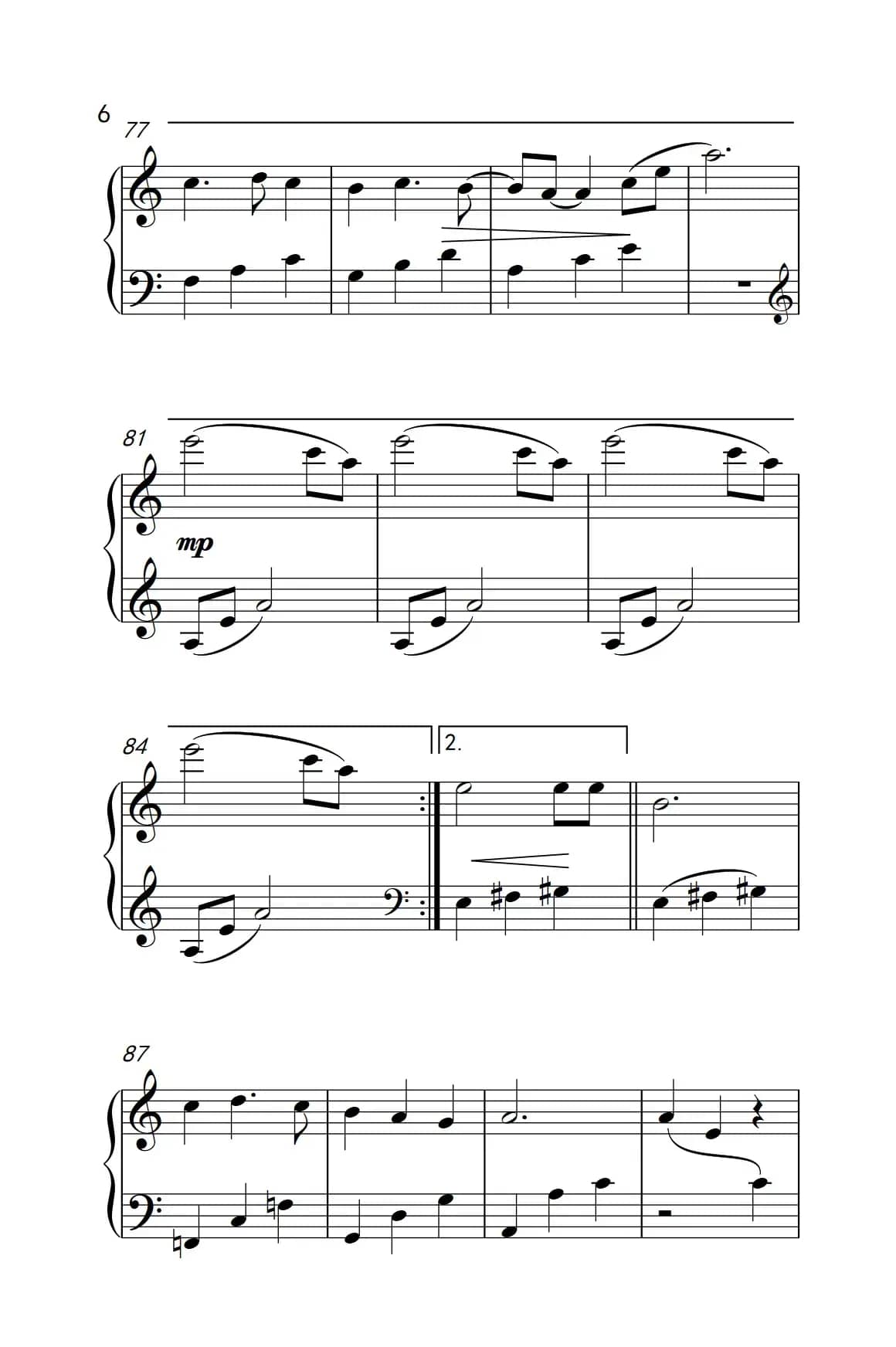 匆匆那年（《弹吧音教》制谱版）