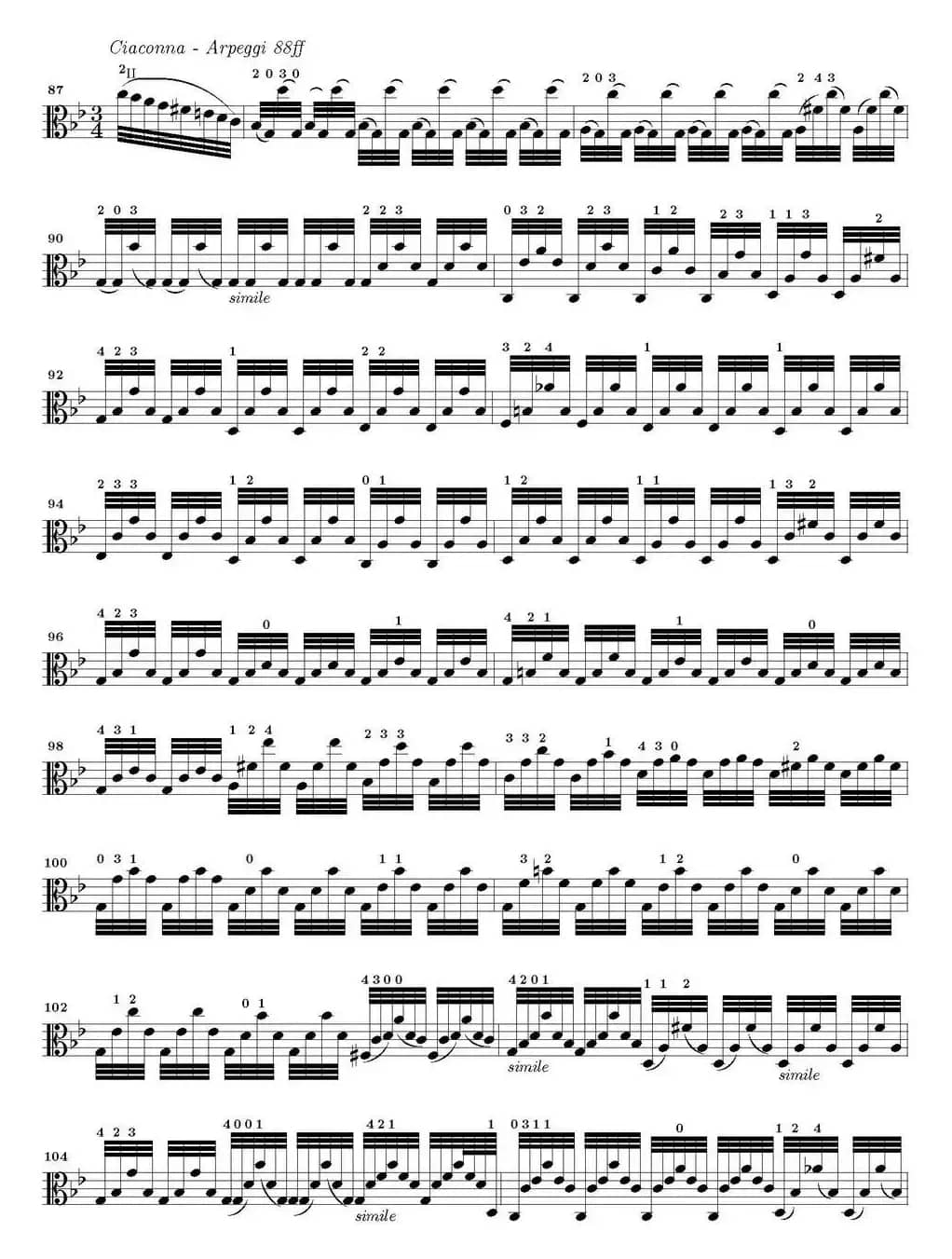 Bach Sonata BWV1004（无伴奏小提琴组曲）