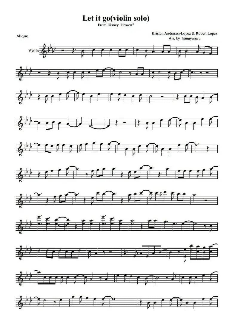 let it go（冰雪奇缘）