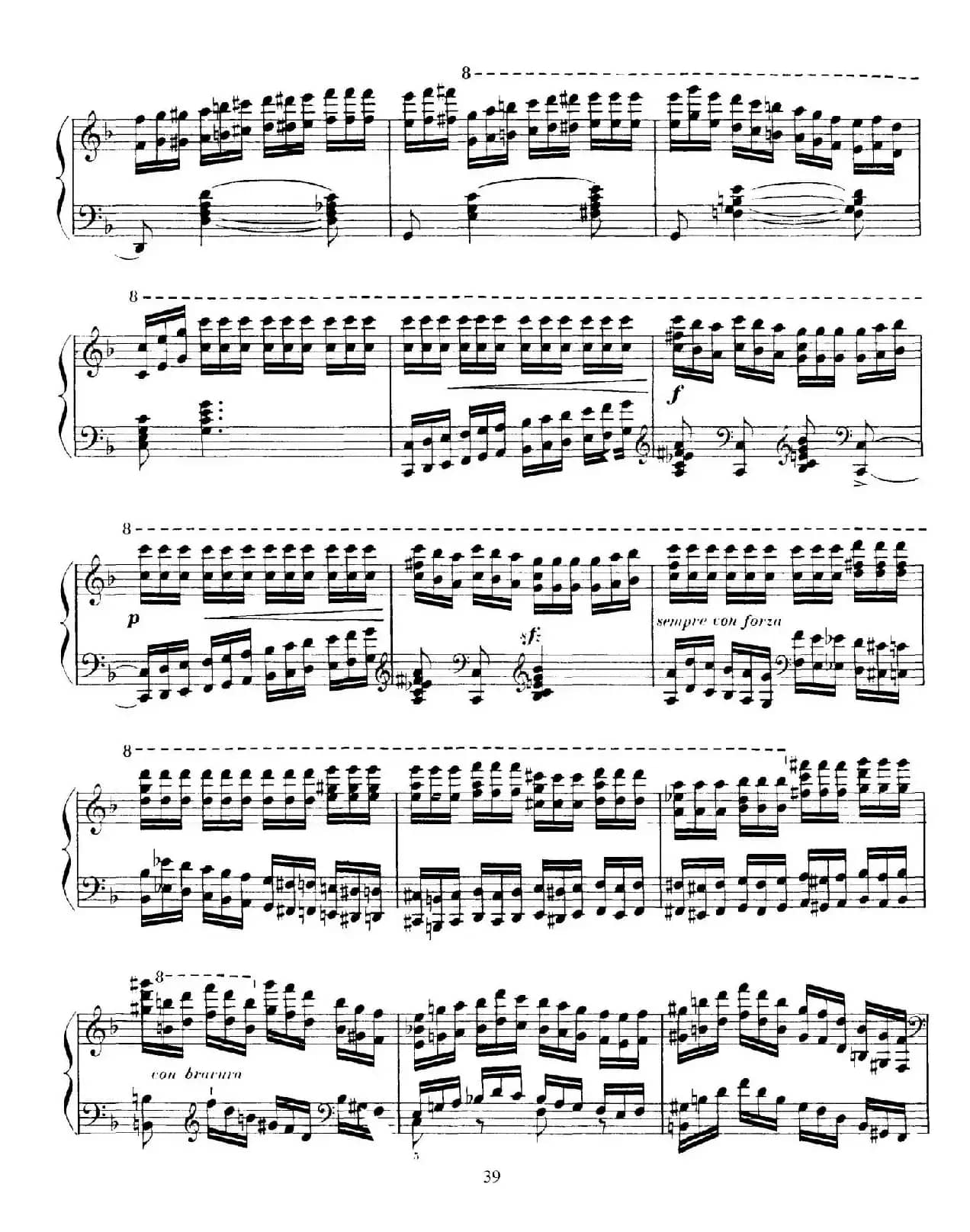 15 Etudes de Vortuosite Op.72(15首辉煌练习曲·9)