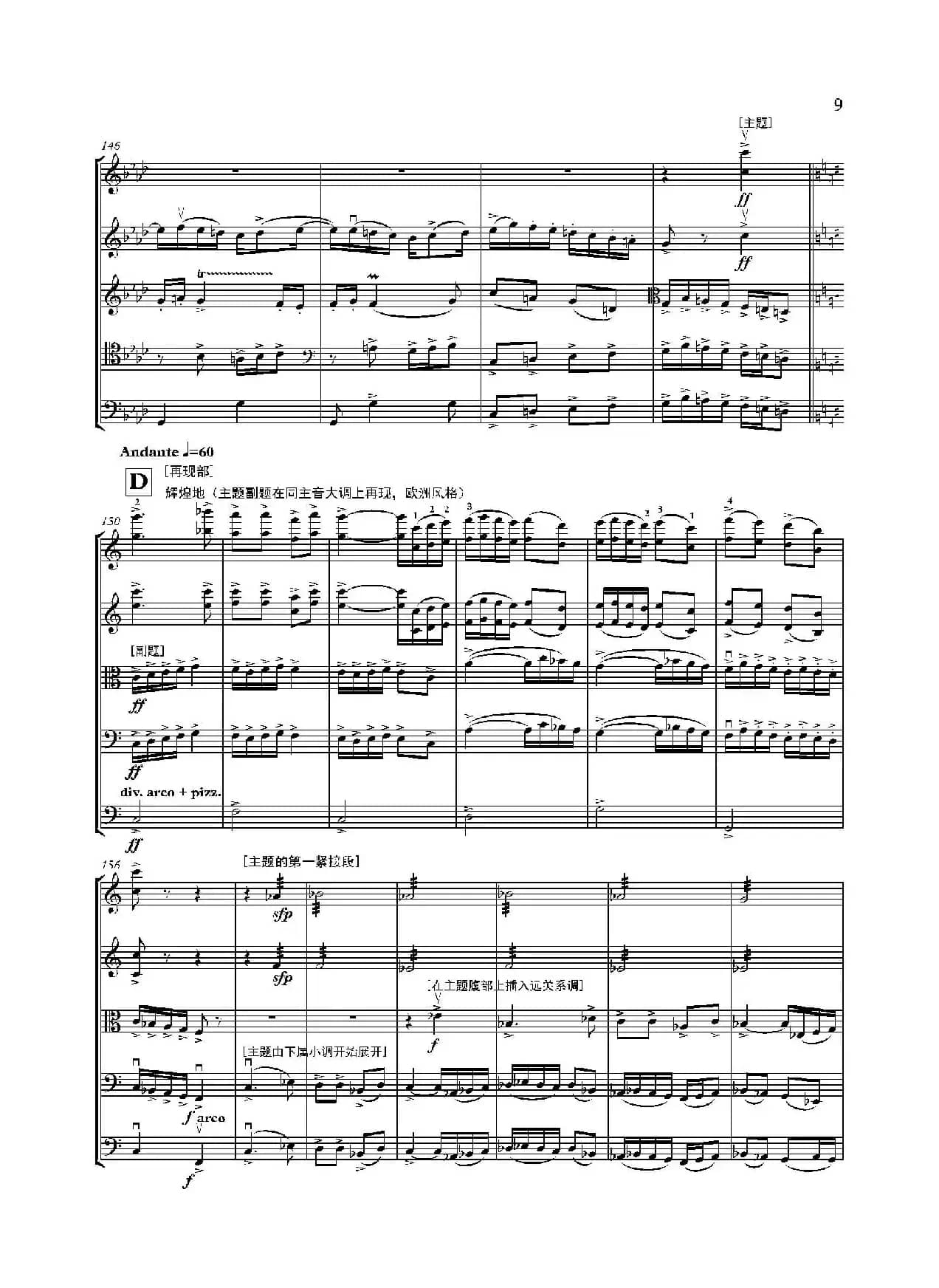 弦乐大赋格·丝绸之路上的哲学沉思（五重奏）