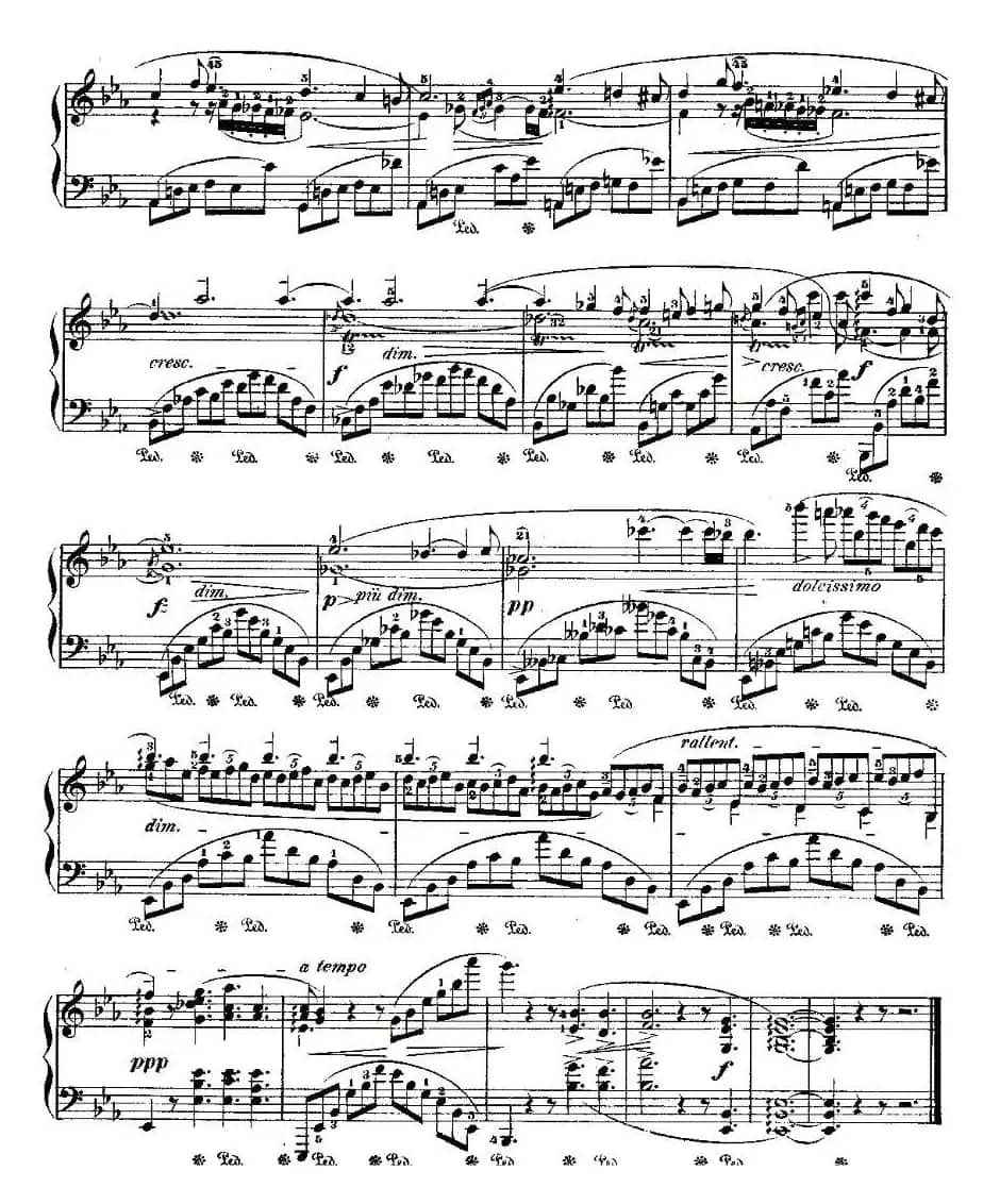 降E大调夜曲Op.55－2（Deux  Nocturnes）