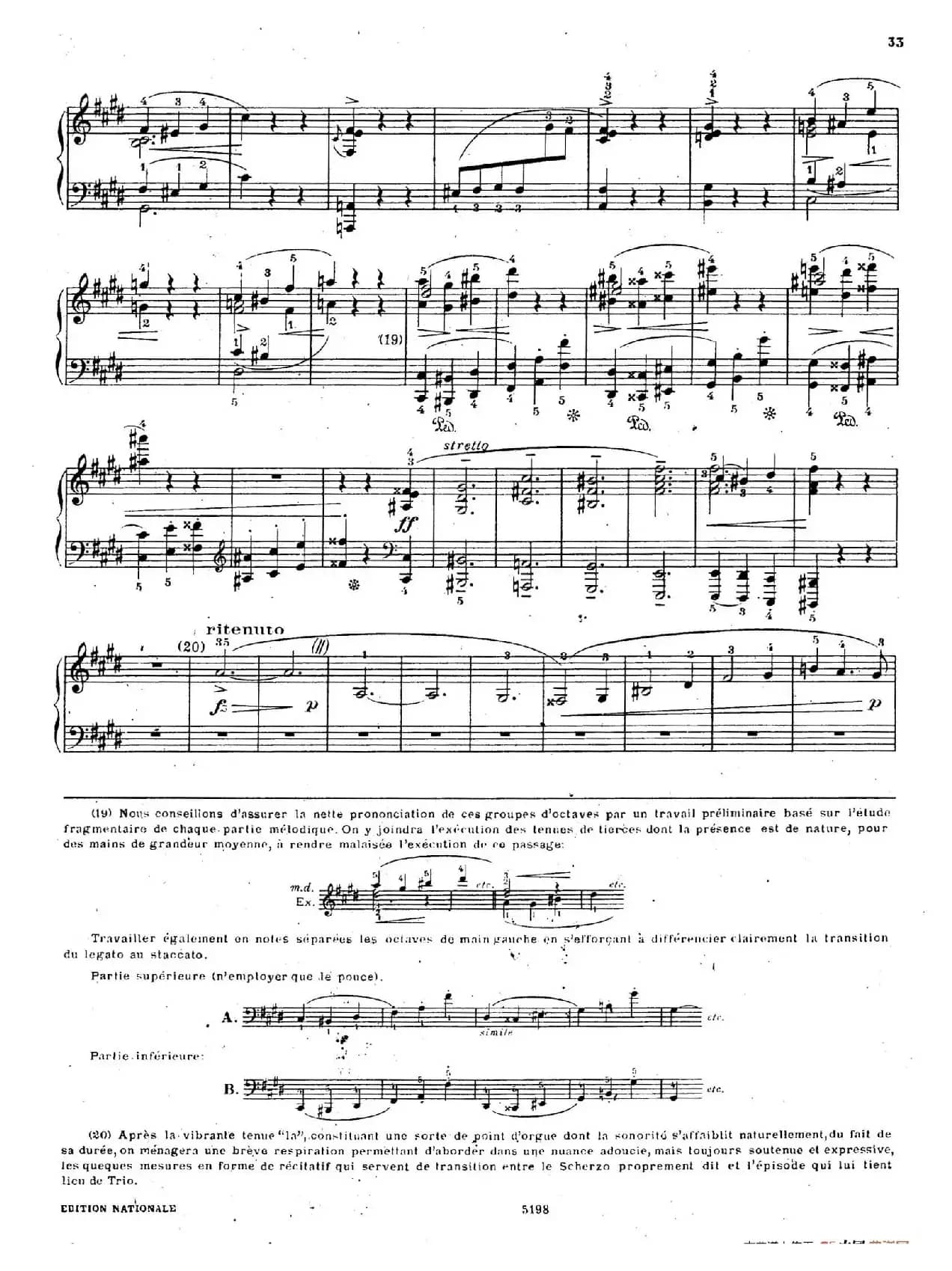 Scherzo No.4 in E Major Op.54(E大调第四谐谑曲·柯尔托教学版)