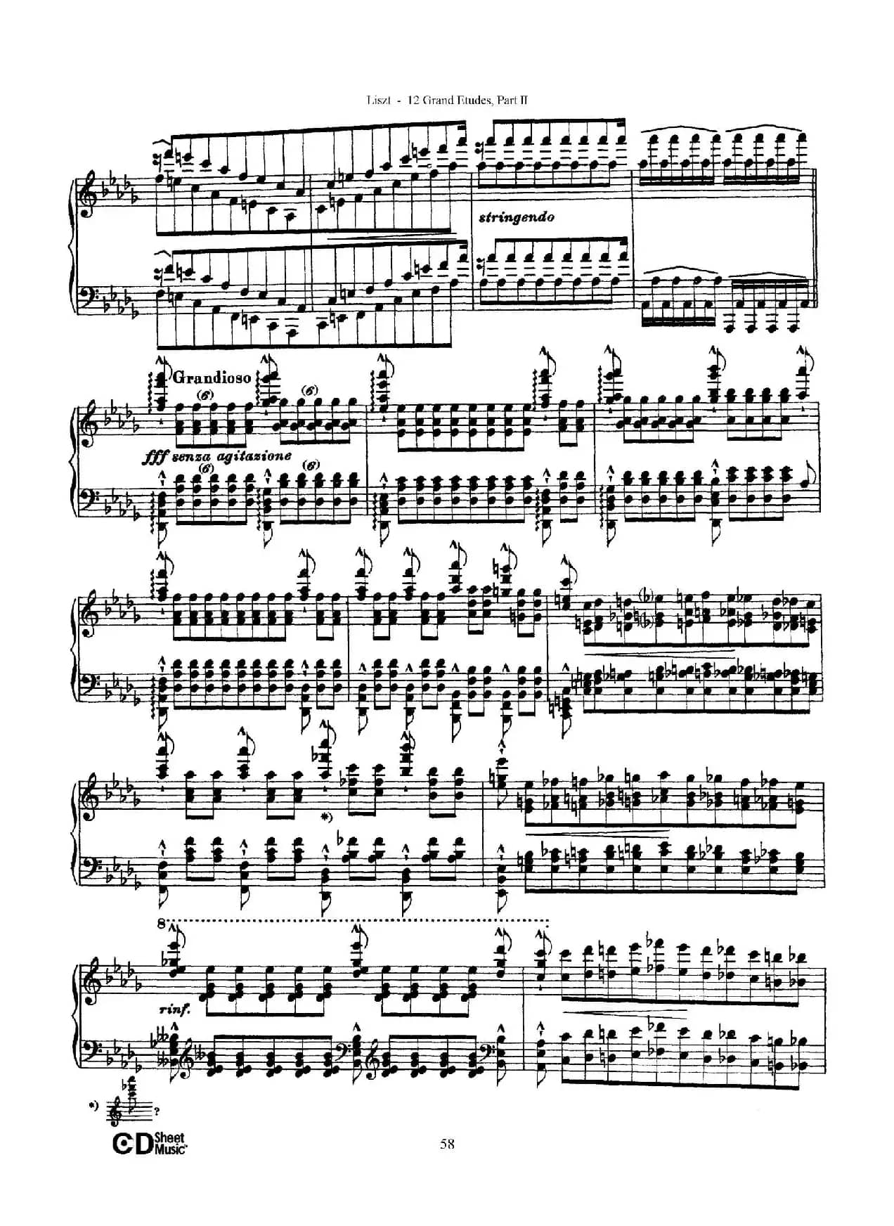 12 Grand Etudes S.137（12首华丽的练习曲·11）