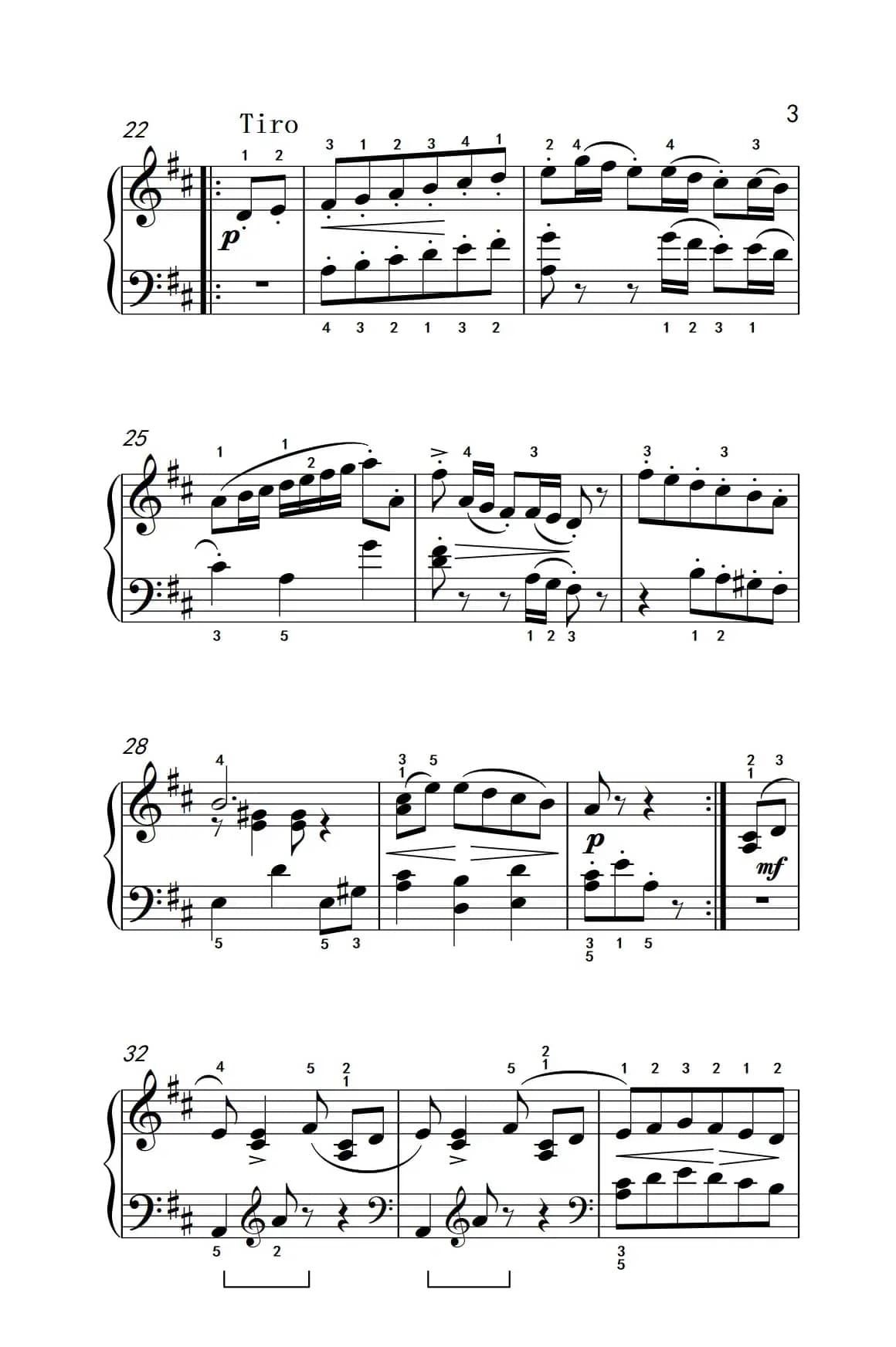 第三级 1.小步舞曲（中央音乐学院 钢琴（业余）考级教程 1-3级）