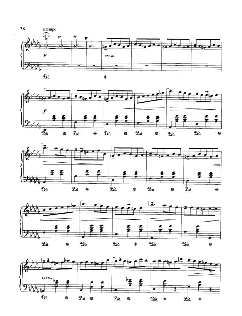 “小狗”圆舞曲（降D大调）