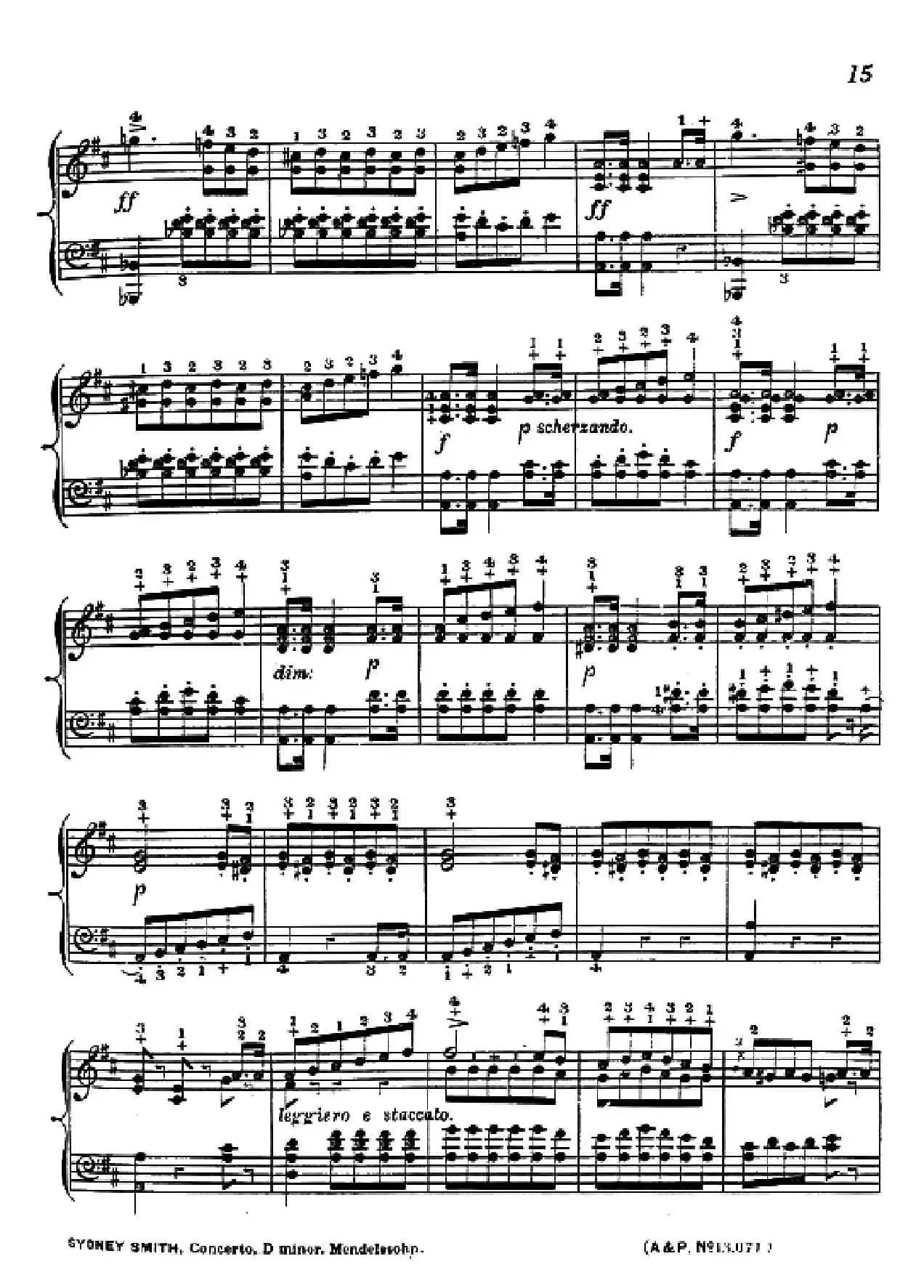 d小调第二钢琴协奏曲(钢琴独奏版)