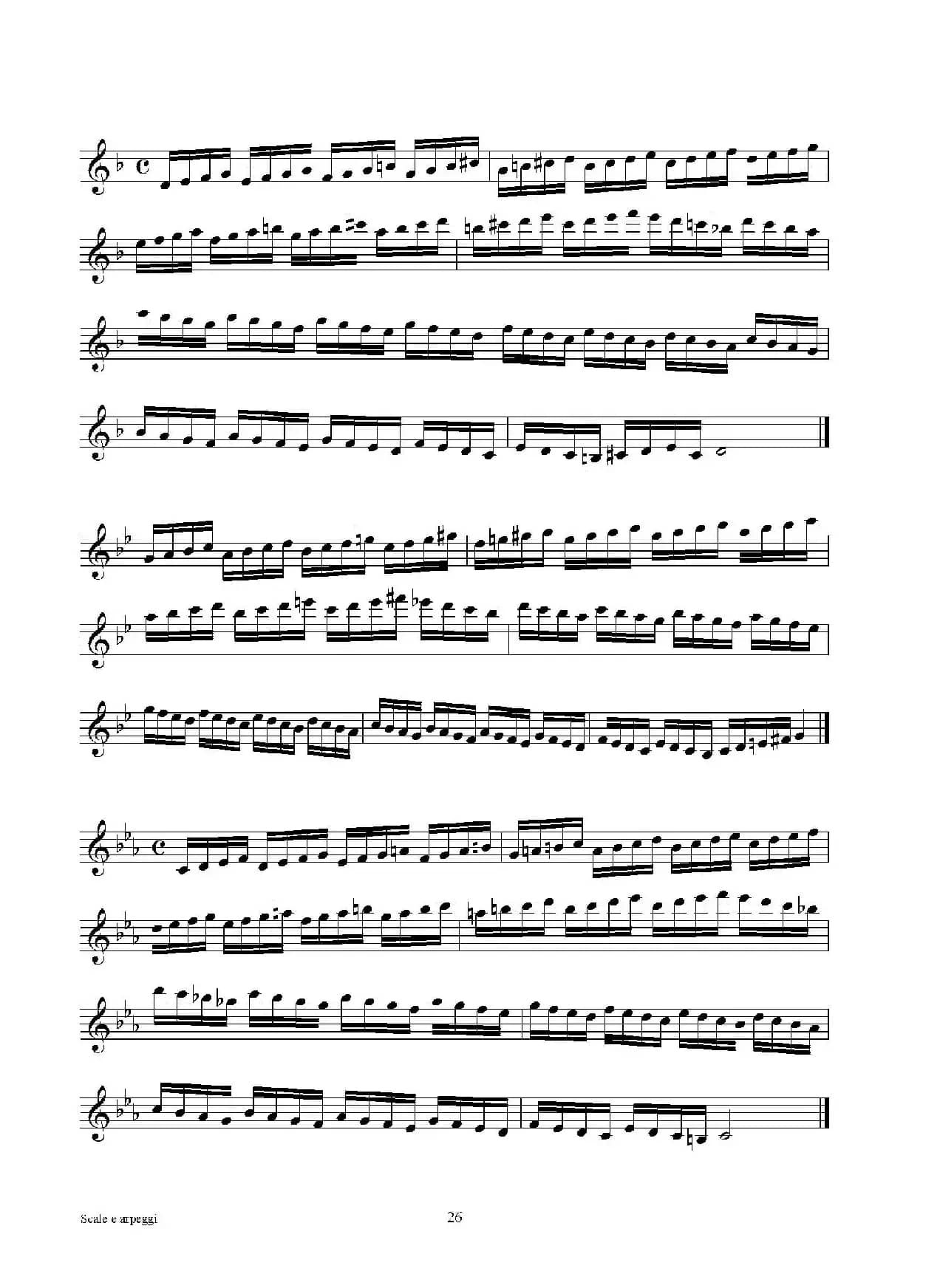 实用的萨克斯音阶练习曲集（P16——30）