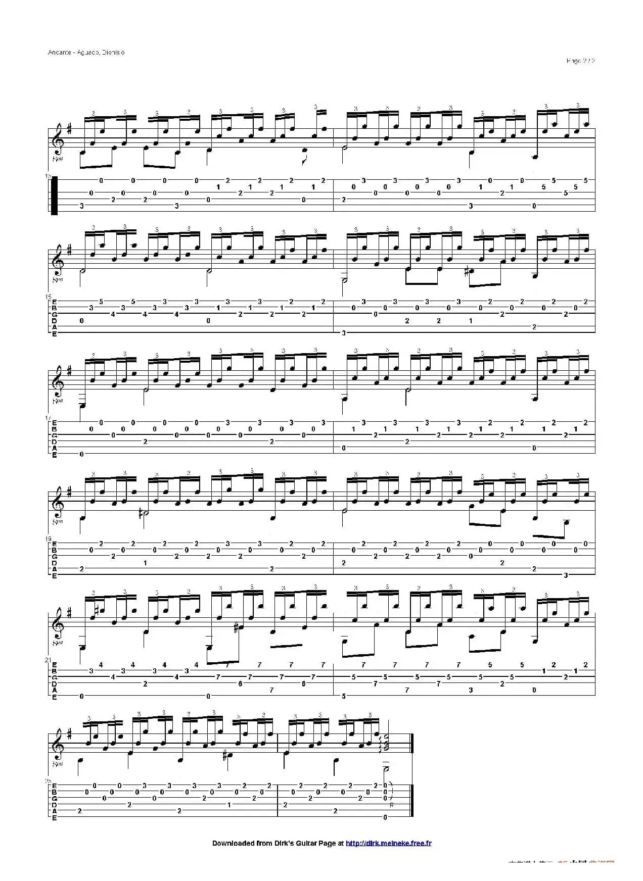 aguado andante 3（古典吉他）