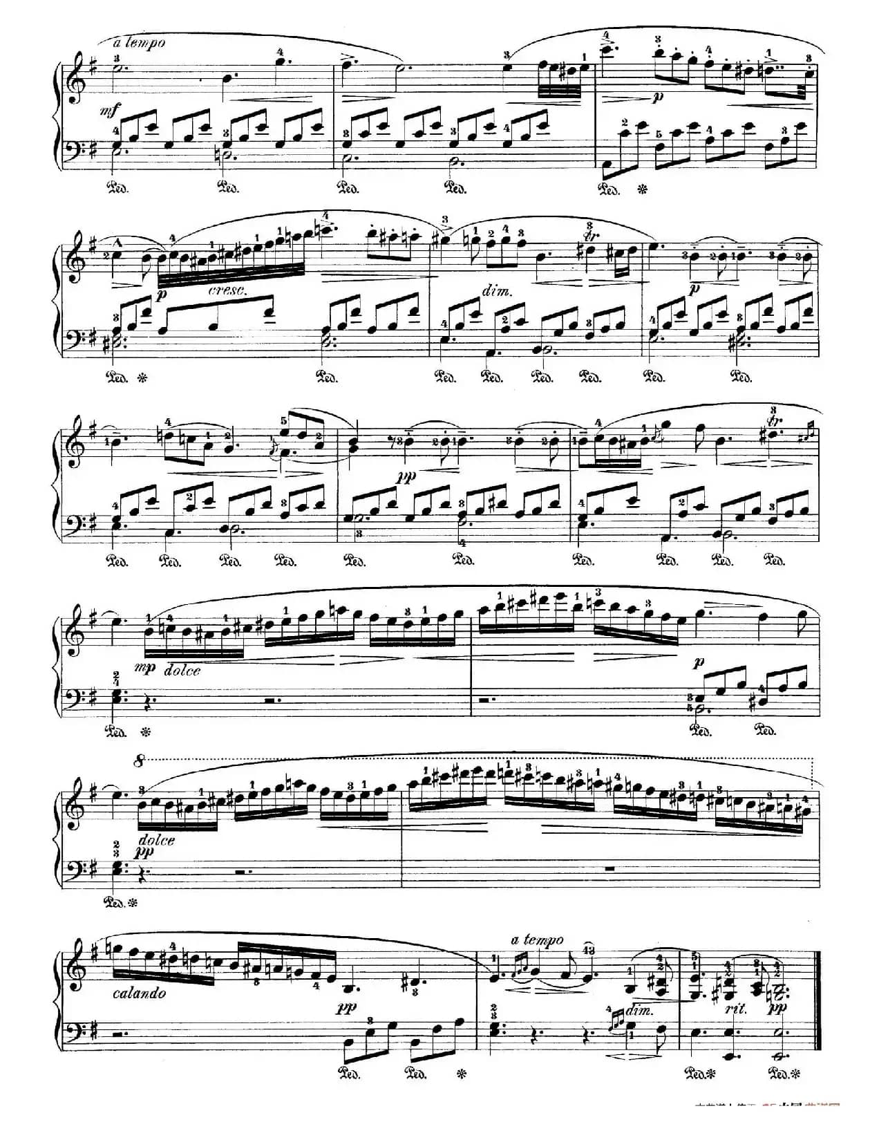 Nocturne No.8 in e Minor （e小调第八号夜曲）