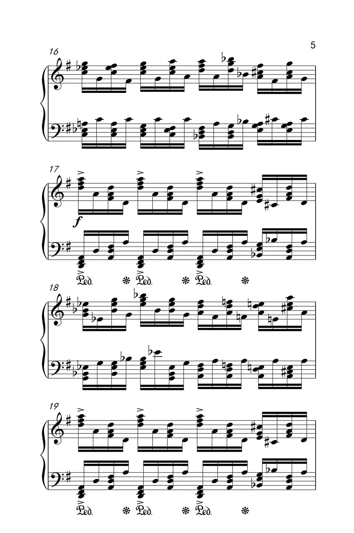 莫什科夫斯基 钢琴练习曲（第三首）