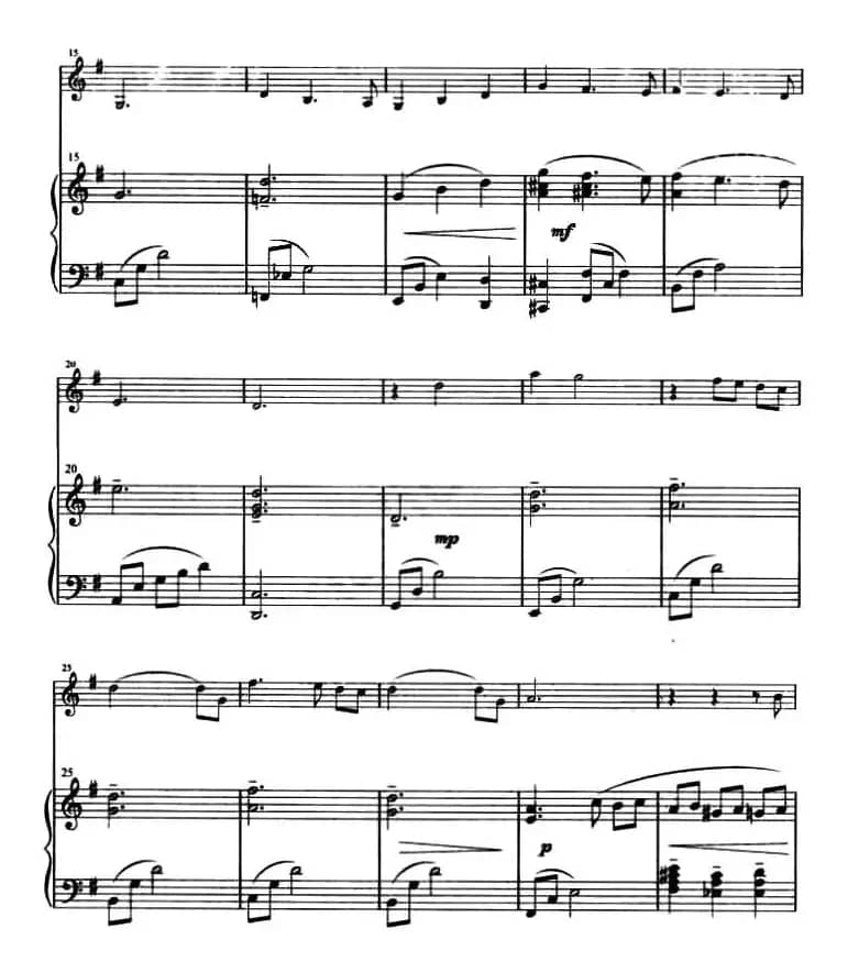 月亮河（钢琴伴奏谱）