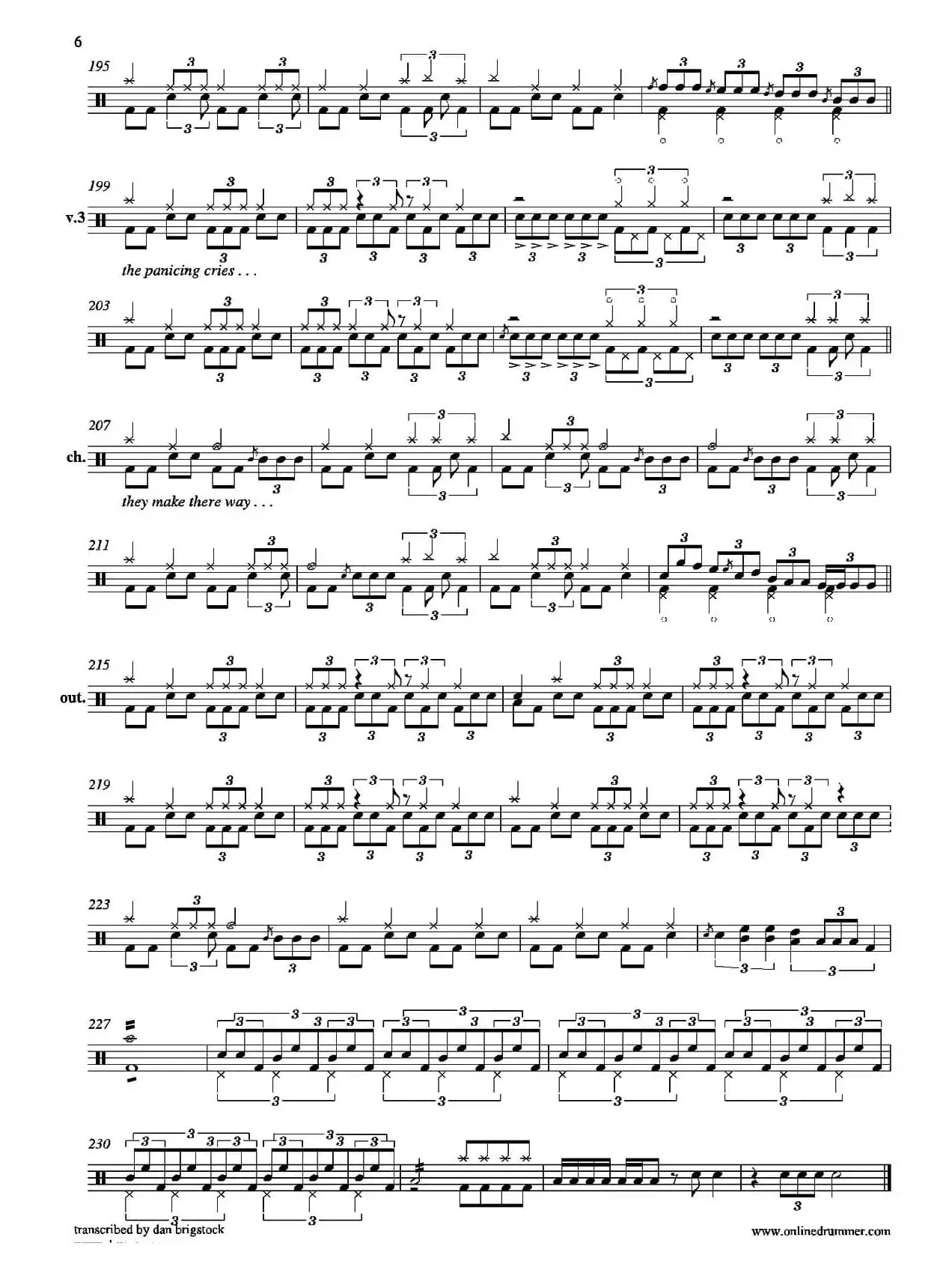 Where Eagles Dare（鼓谱）