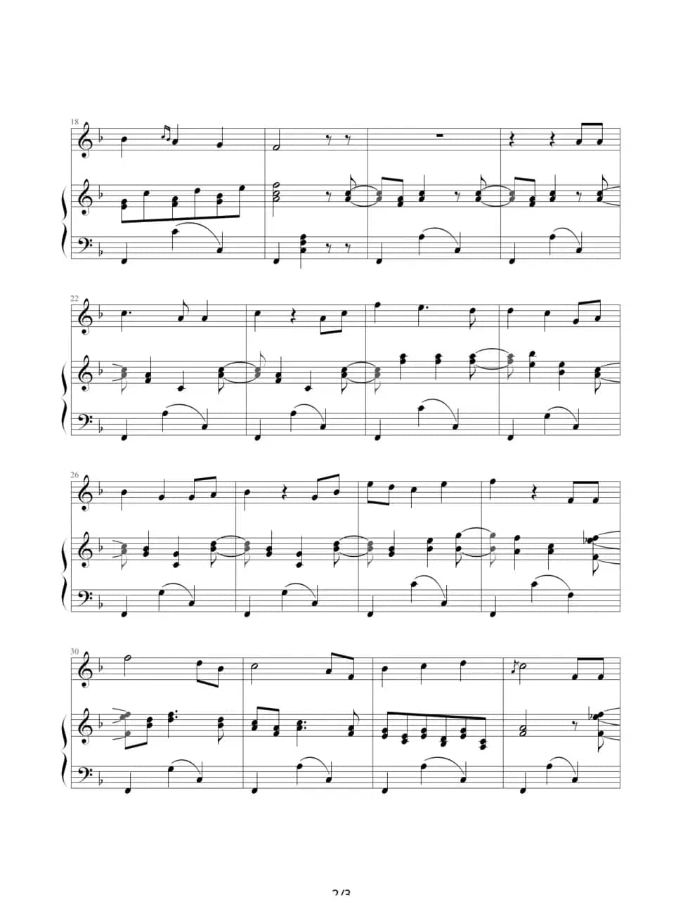 摇篮曲（勃拉姆斯作曲版、伴奏谱）