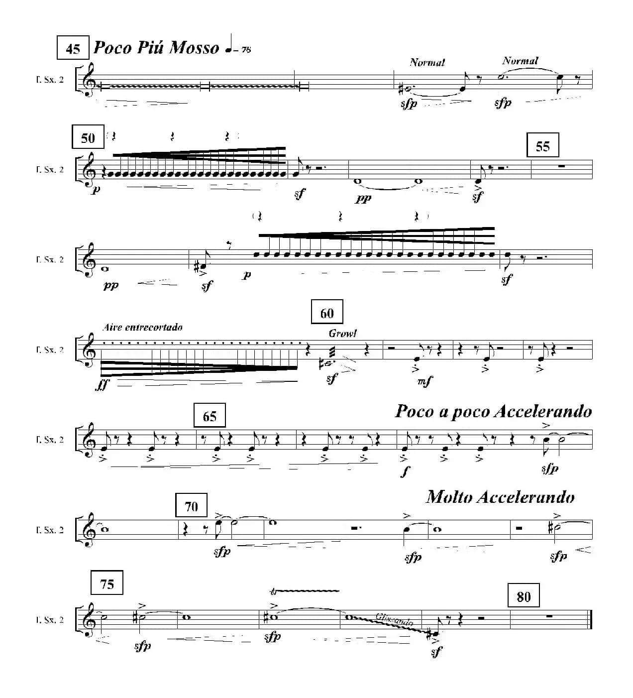 Ingravity（第一乐章）（第二次中音萨克斯分谱）