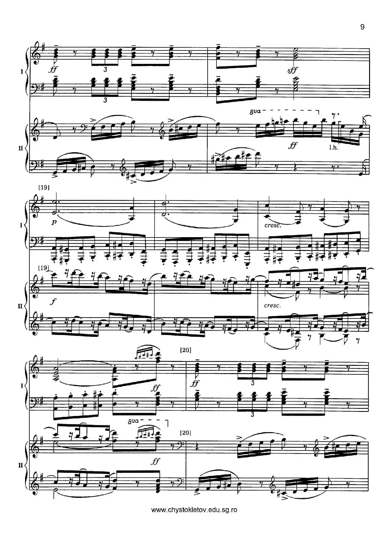 Nutcracker Op.71 芭蕾舞剧《胡桃夹子》（改编双钢琴版·第二部分）