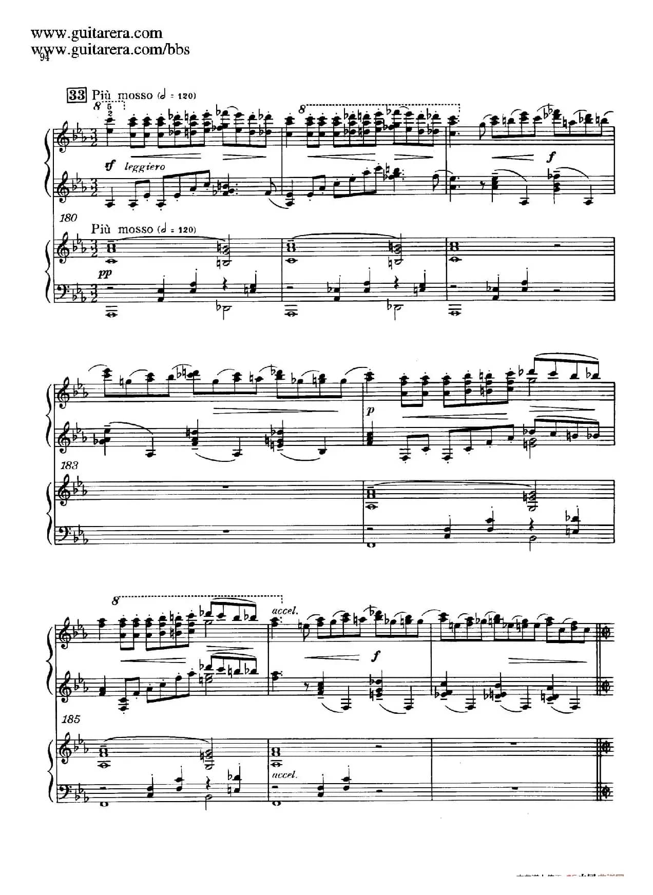 c小调第二钢琴协奏曲 Op.18(双钢琴·第三乐章)