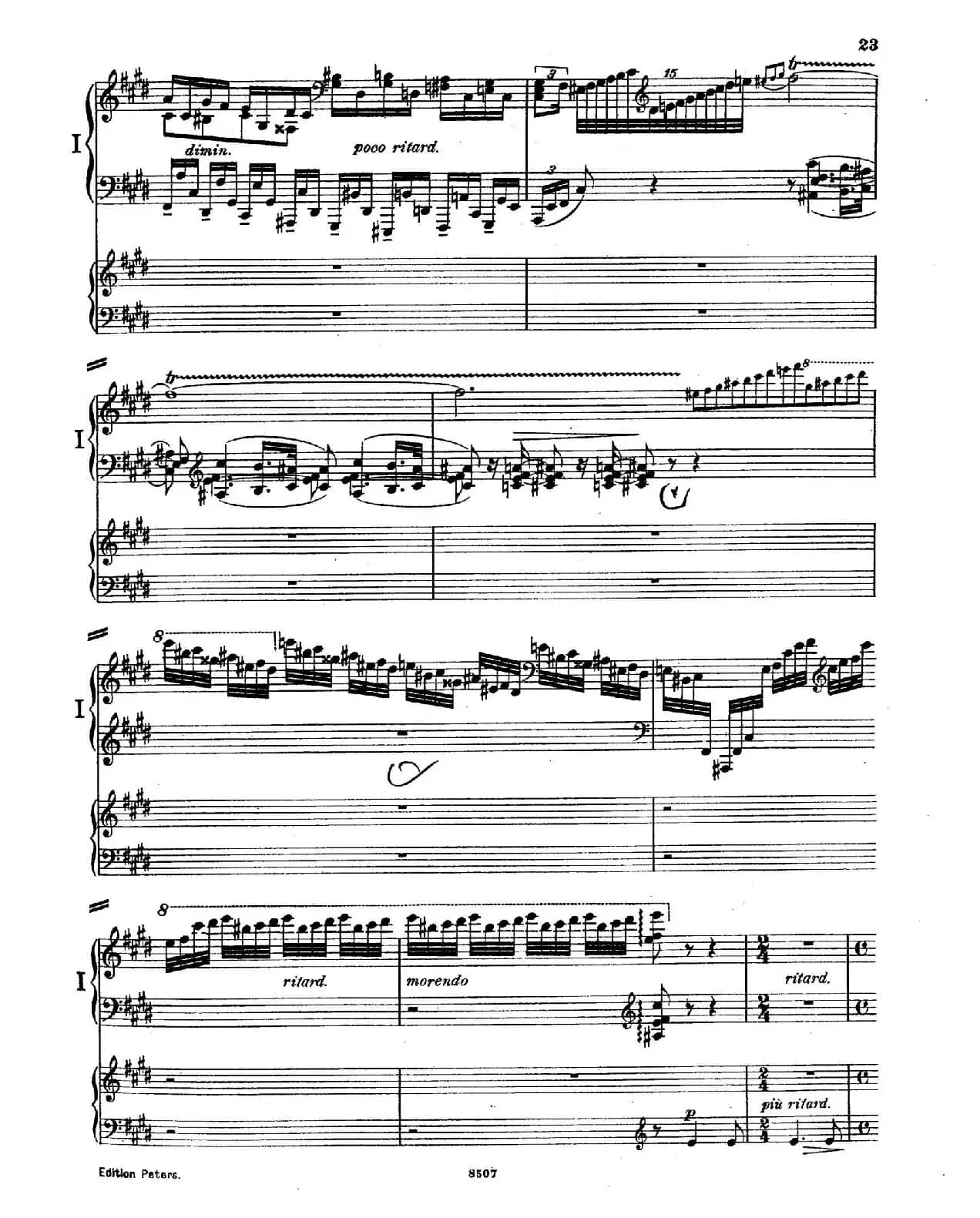 Piano Concerto in E Major Op.59(E大调钢琴协奏曲·双钢琴·第一乐章)