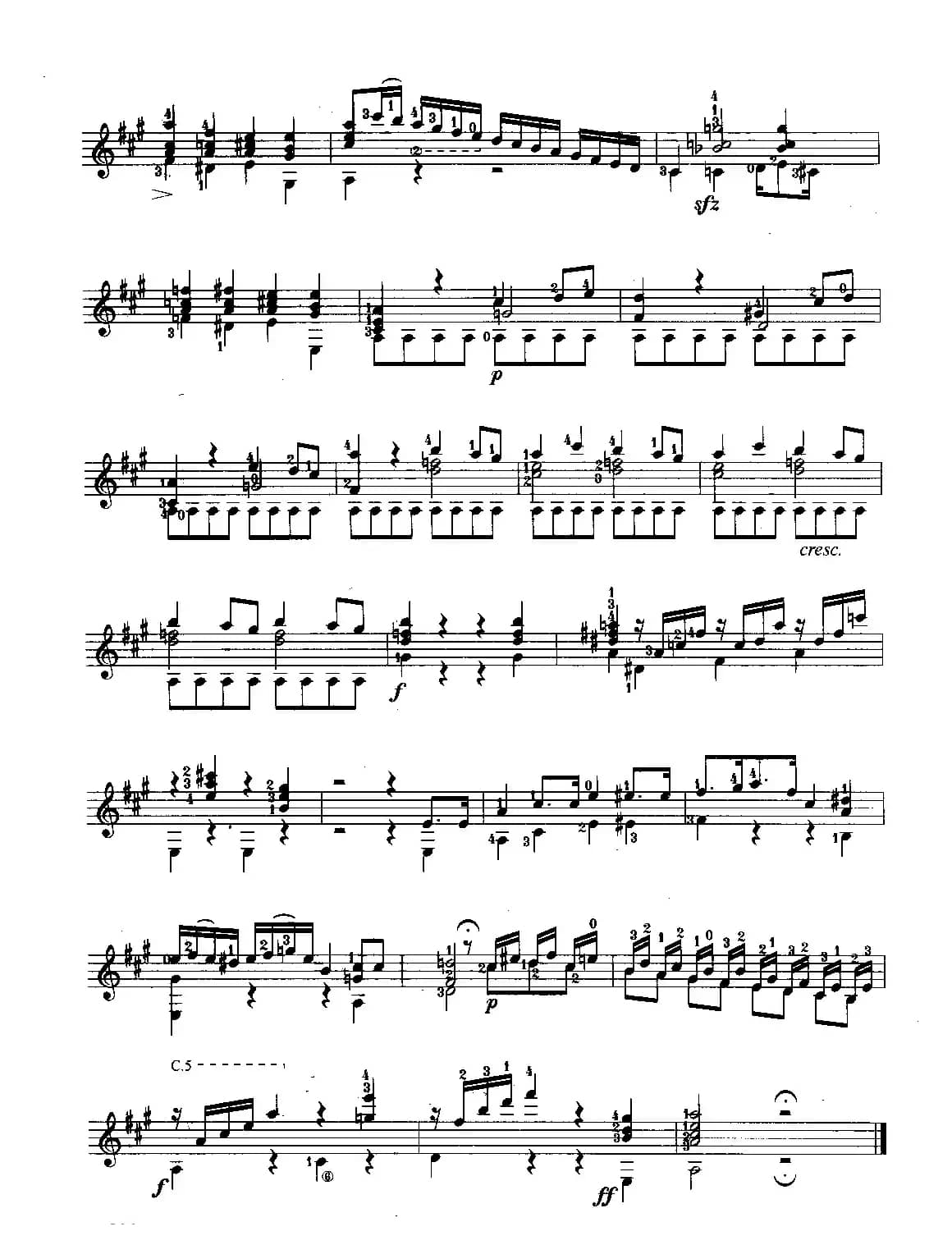 英雄大奏鸣曲（古典吉他）