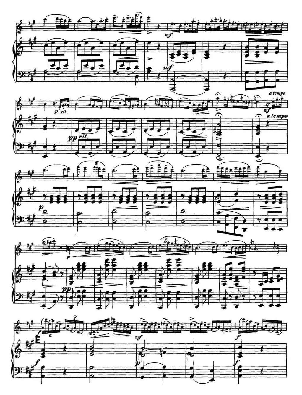 Rode Concerto No.7 in A Major（小提琴+钢琴伴奏）