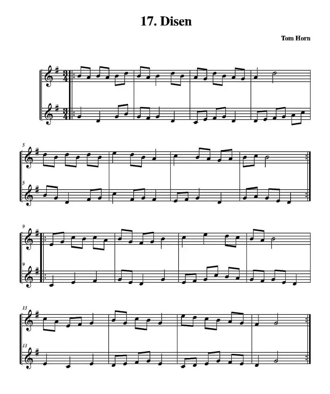 Disen（简易二重奏）